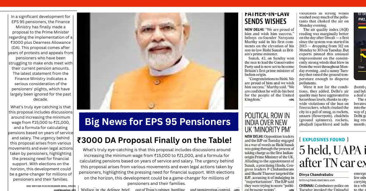Big News for EPS 95 Pensioners